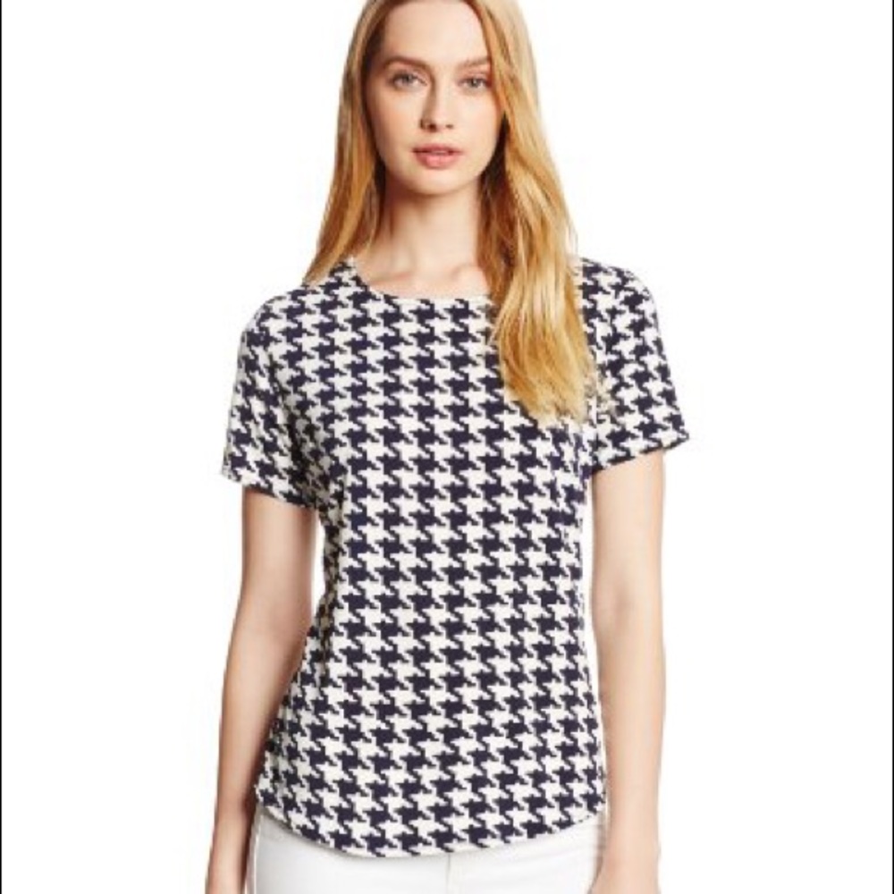 Anne Klein houndstooth top